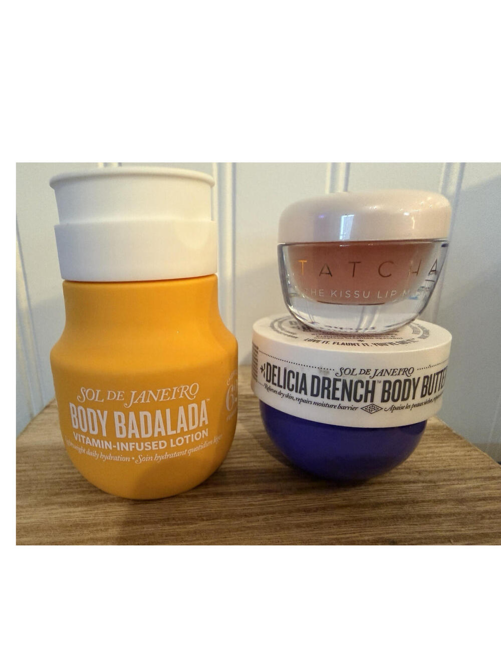 Sol de Janeiro Badalada Lotion & Delicia Drench 59 Butter Tatcha Kissu Lip Mask